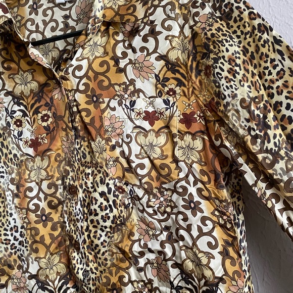 Women’s Silk Blouse | Silk Button Up | Women Silk Shirt | Women Silk Button-Up - Picture 6 of 14